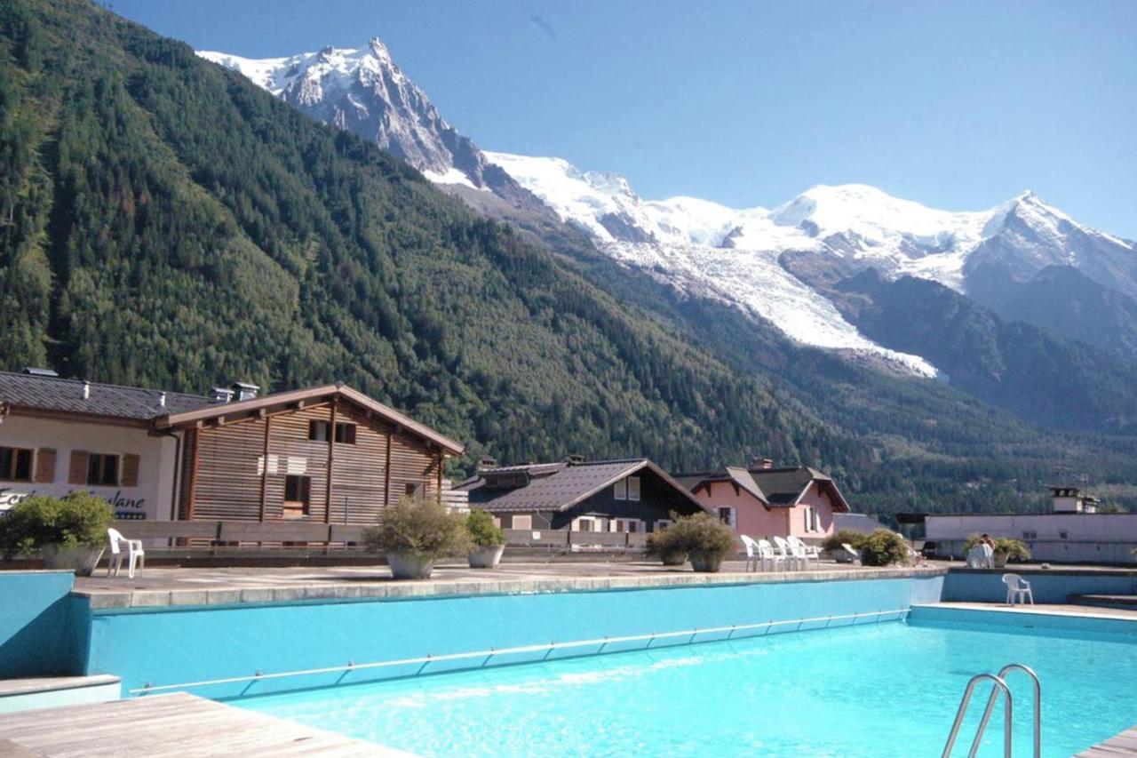 Modern Studio With Mont Blanc View And Pool Chamonix Exterior photo