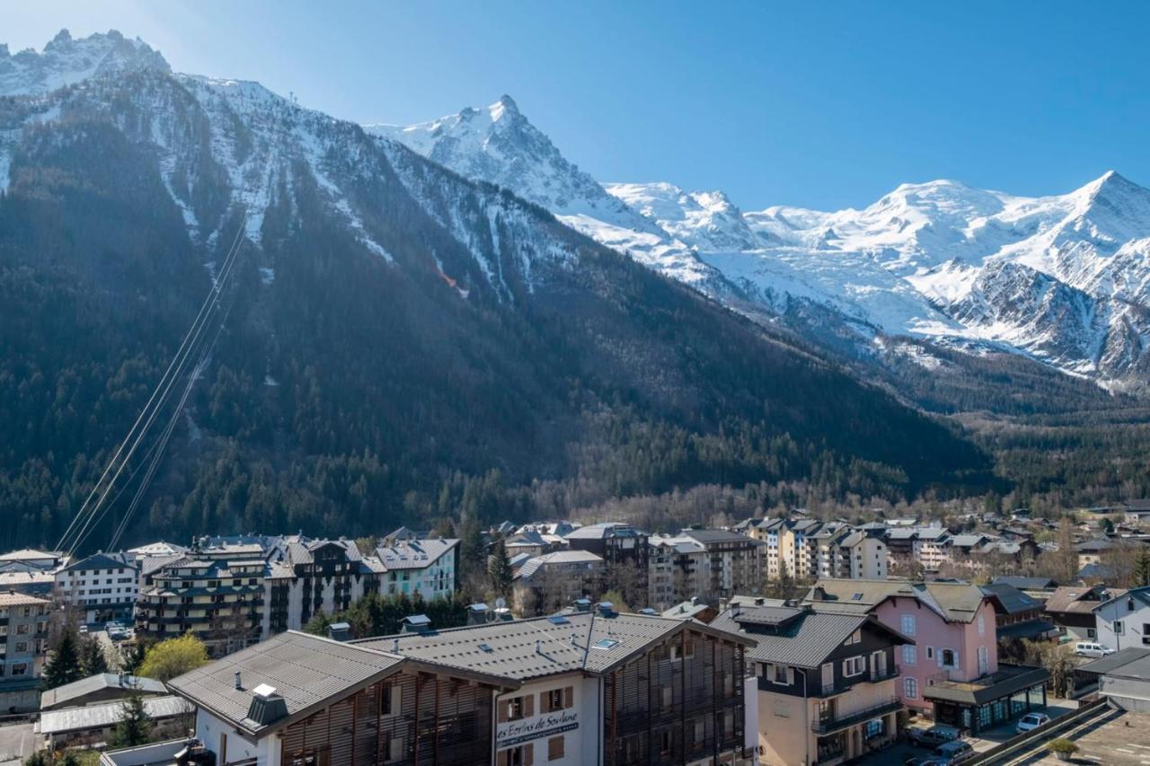 Modern Studio With Mont Blanc View And Pool Chamonix Exterior photo